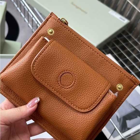 Songmont Tan Leather Tote Bag - Picture 6 of 8